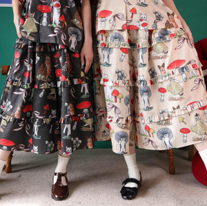 YOCO - YC260804 Ruffle layers pattern loose pants