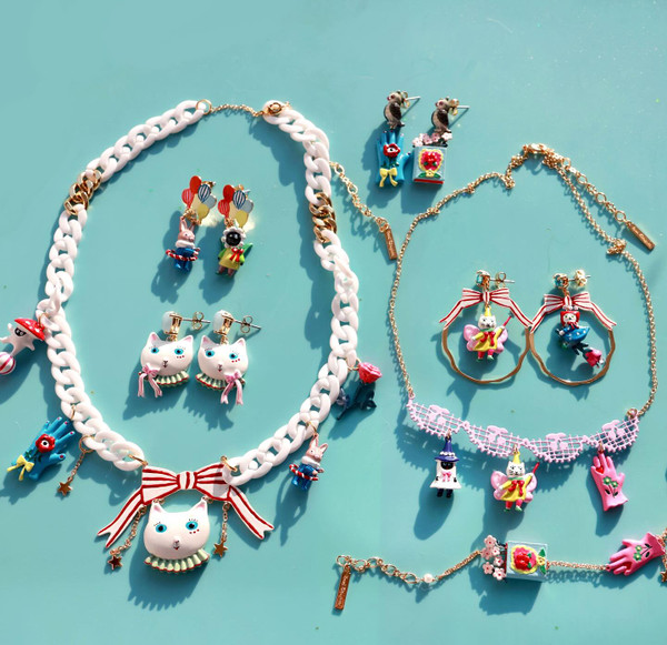 Balloon Rabbit Cat Earrings