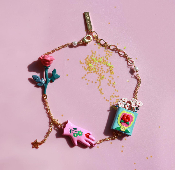 Cat and friend bracelet