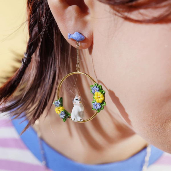 NB - MRCDJ003 Cats Day earrings