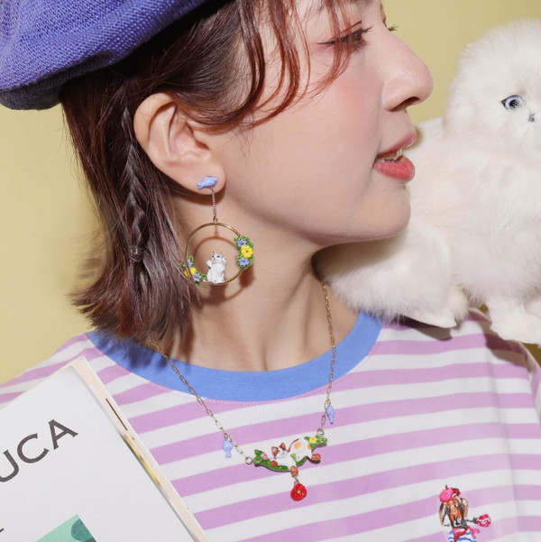 NB - MRCDJ003 Cats Day earrings