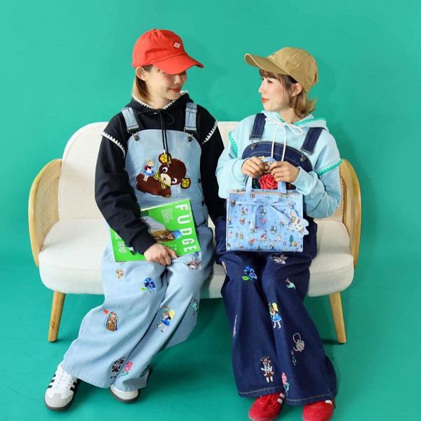 NL - SSMR260105 Embroidered Denim Overall