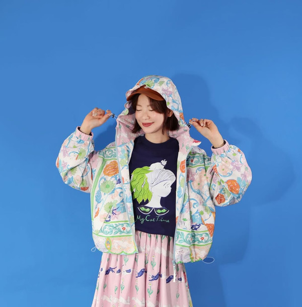 HK - HK260106 Pattern Print Light Parka