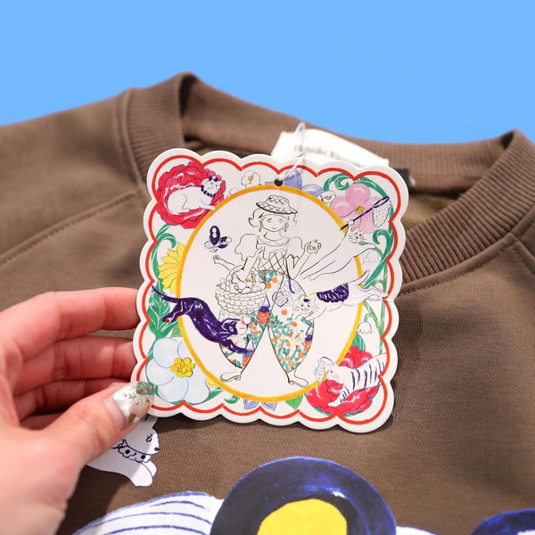 HK - HK260108 Pattern Print Sweater