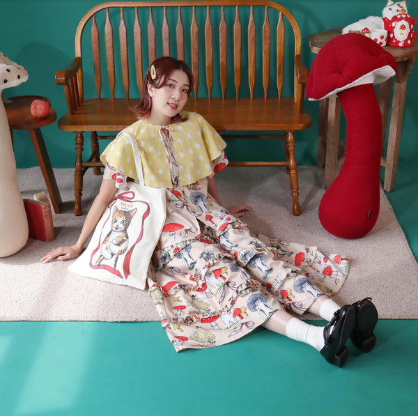 YOCO - YC260803 Polka Dot Collar mix Pattern Shirt