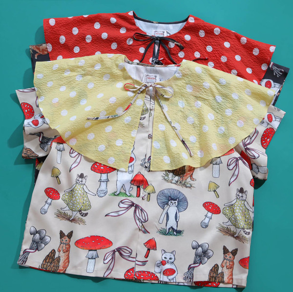 YOCO - YC260803 Polka Dot Collar mix Pattern Shirt