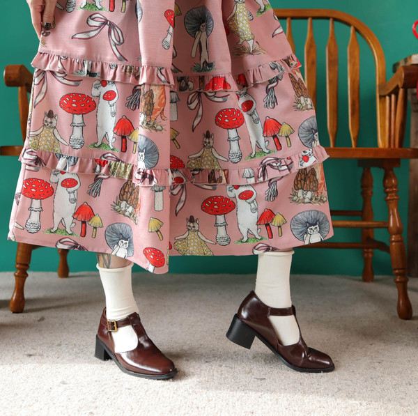 YOCO - YC260804 Ruffle layers pattern loose pants