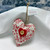 Rose & Green Heart Decoration