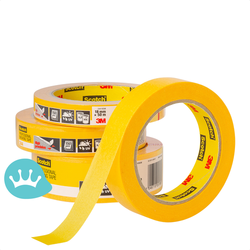 3M Scotch 244 Afplaktape - Goud