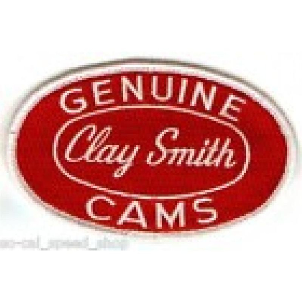 Genuine Clay Smith Cams Patch - Silver & Red