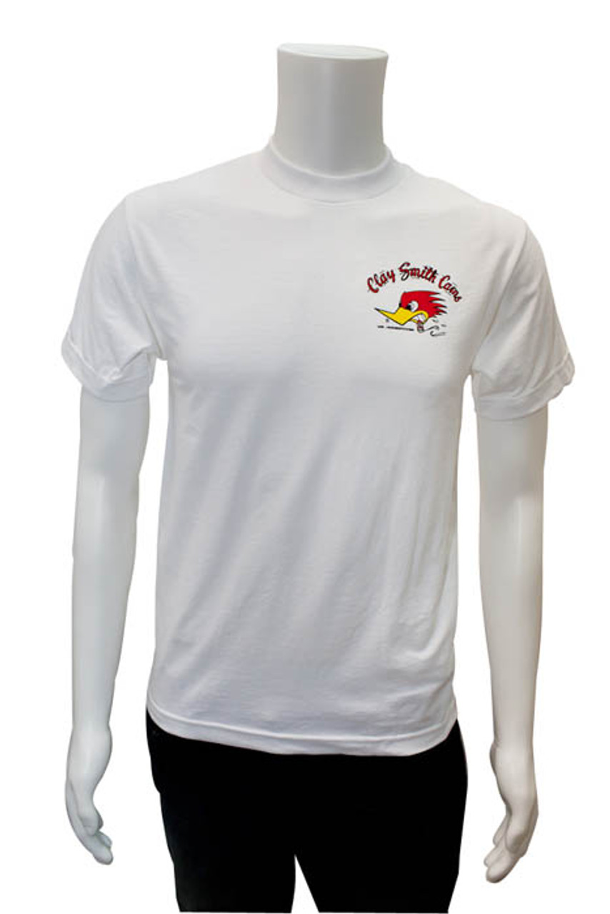 Mr. Horsepower Clay Smith Cams White T-Shirt