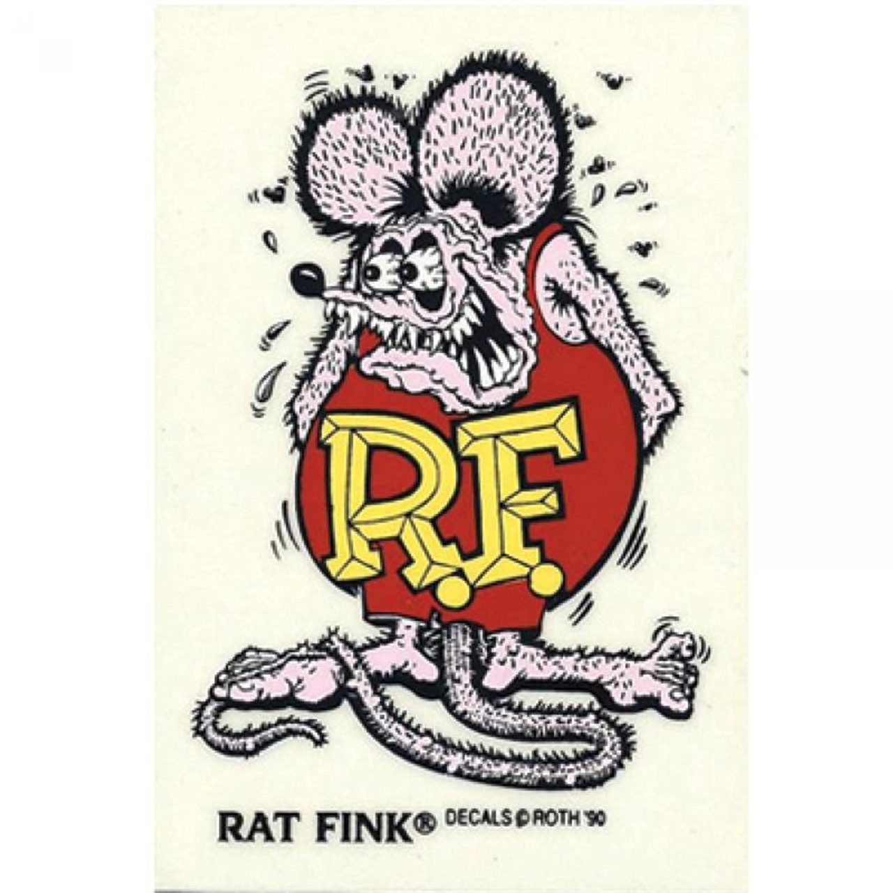 Small Pink Rat Fink Sticker