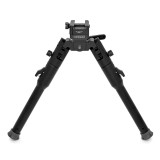 Warne® Skyline® Lite Bipod with Legs Retracted frontal view.