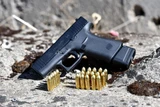 Glock 43x & 48,  fits 15 round factory steel magazine, Black, Capacity +5/9mm