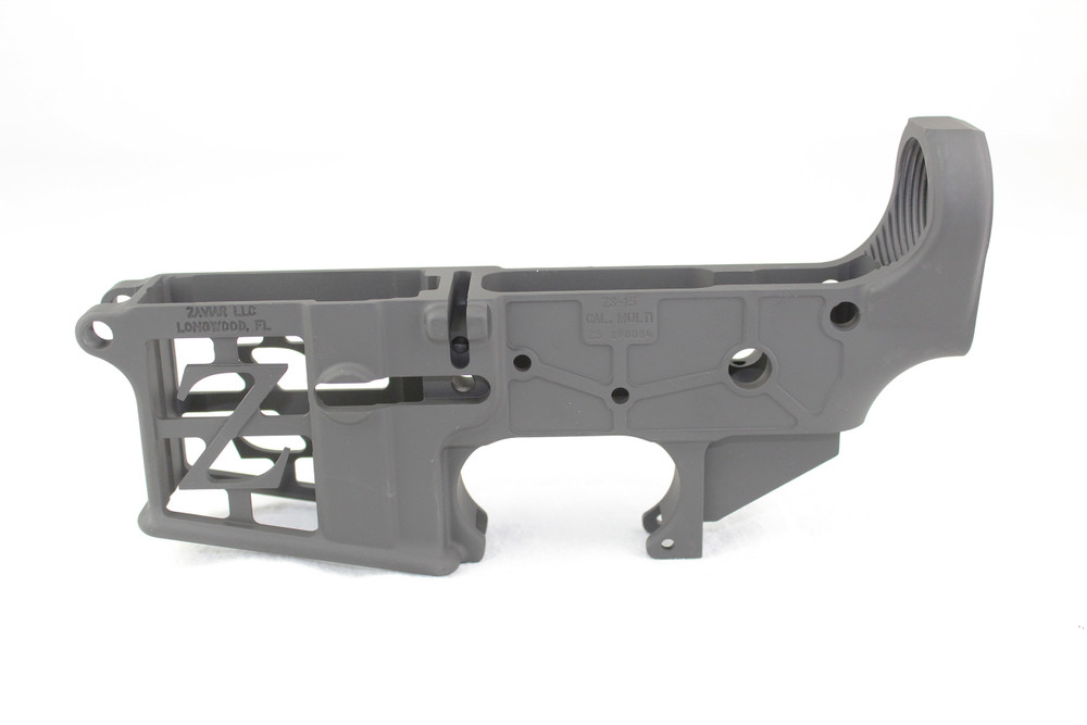 ZAVIAR BLACK CERAKOTED SKELETONIZED MIL-SPEC AR15 Stripped Lower Receiver