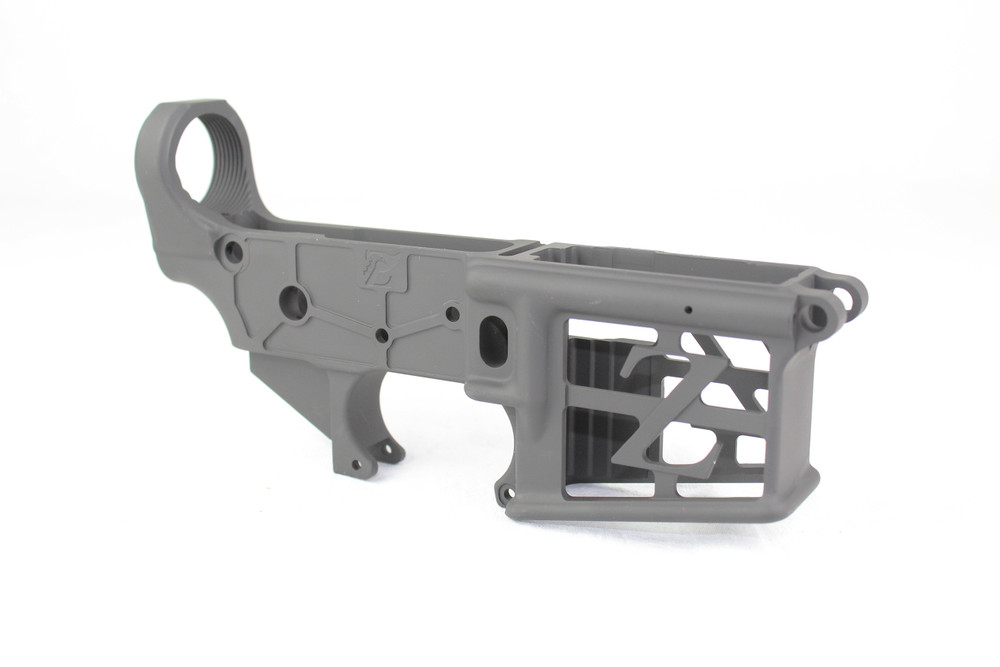 ZAVIAR BLACK CERAKOTED SKELETONIZED MIL-SPEC AR15 Stripped Lower Receiver