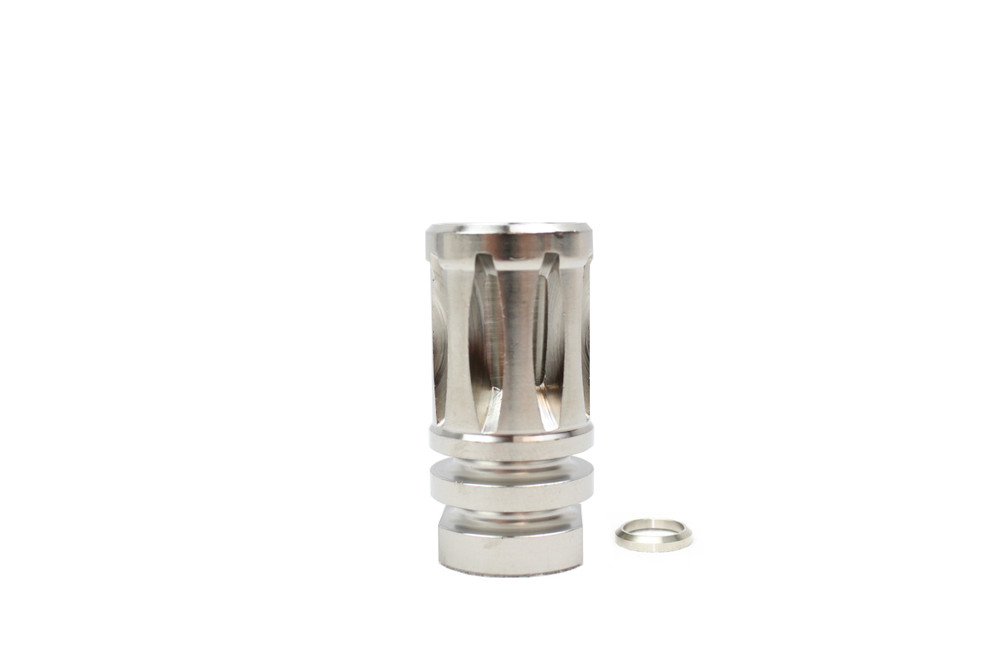 Zaviar 1/2 x 28 Threaded Stainless Steel A2 Flash Hider