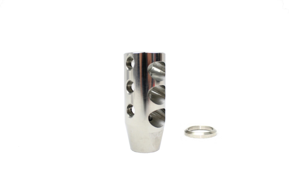 ZAVIAR 1/2x28 THREADED STAINLESS STEEL COMPETITION COMPENSATOR