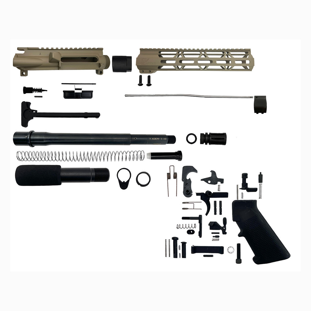 ZAVIAR AR-47 7.62x39 'Wolverine Series' 10.5" NITRIDE MAGPUL FDE BUILDER KIT / 10" MLOK HANDGUARD