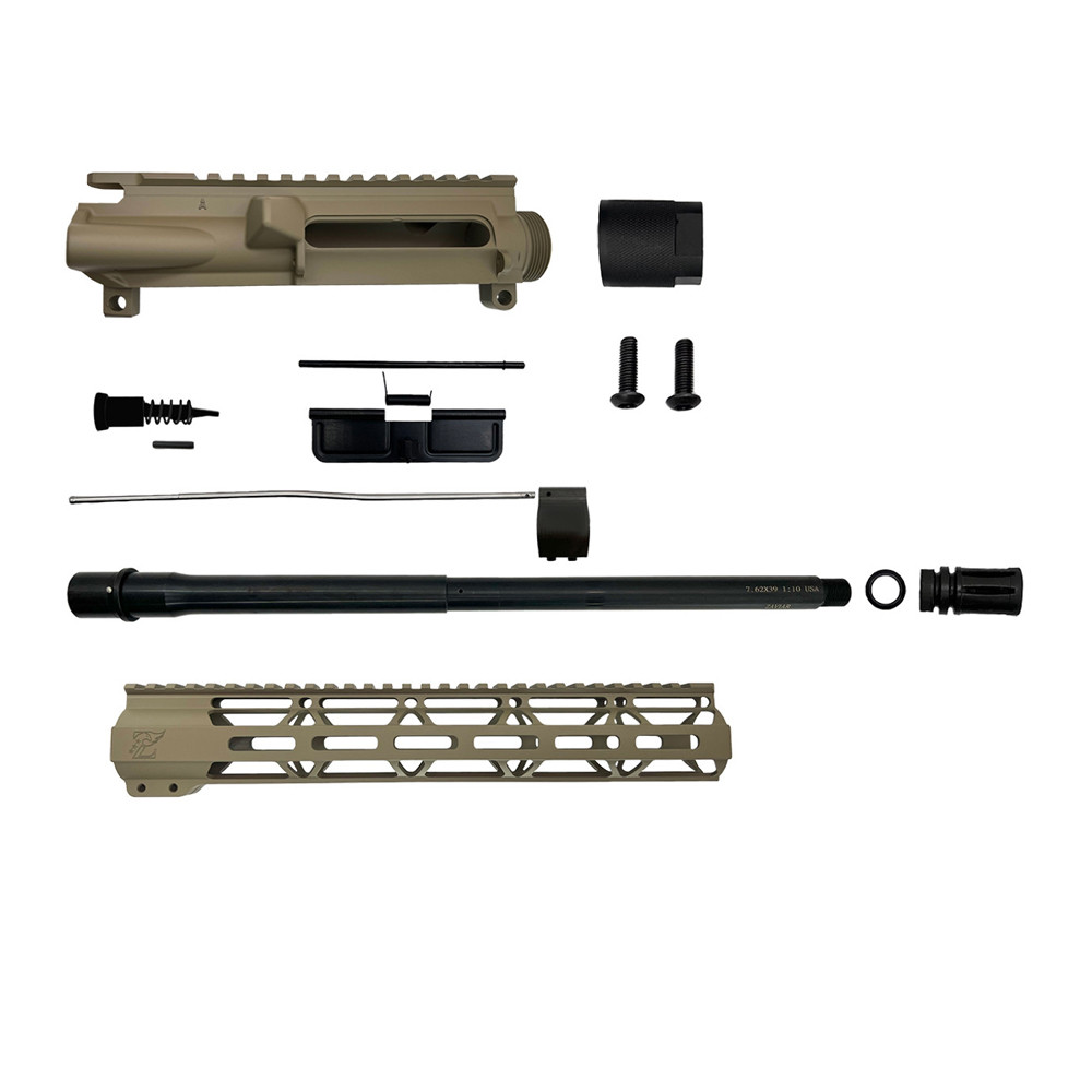 ZAVIAR 16" 7.62x39 NITRIDE MAGPUL FDE CARBINE UPPER KIT / 1:10 TWIST /12" MLOK HANDGUARD