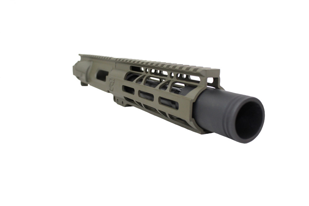 Z9 'Stinger PDW'  9mm Assembled Upper Receiver MAGPUL OD GREEN | 5.5" Barrel | 7" MLOK Handguard | Zaviar Flash Can Muzzle Device
