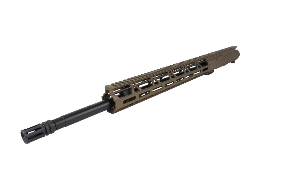 ZAVIAR 20" 5.56 NATO GOVERNMENT BURNT BRONZE UPPER RECEIVER / 1:7 TWIST / 15" MLOK HANDGUARD