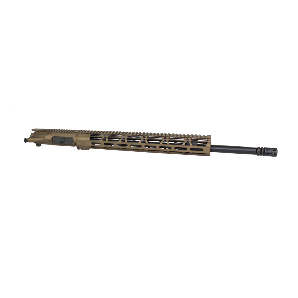 ZAVIAR 20" 5.56 NATO GOVERNMENT BURNT BRONZE UPPER RECEIVER / 1:7 TWIST / 15" MLOK HANDGUARD