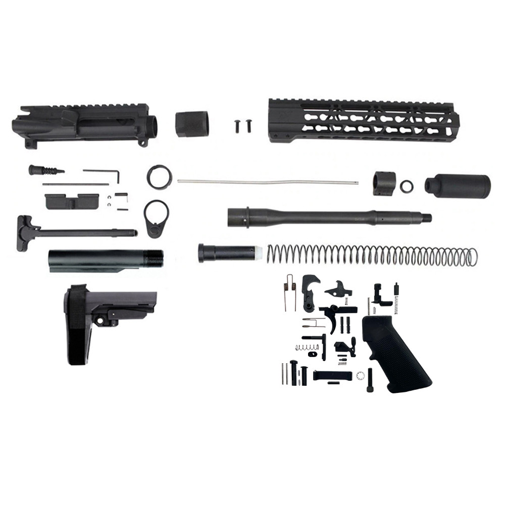  5.56 Nato 'Operator Series' 10.5" Nitride M4 Builder Kit / 1:7 Twist / 10" KeyMod Handguard