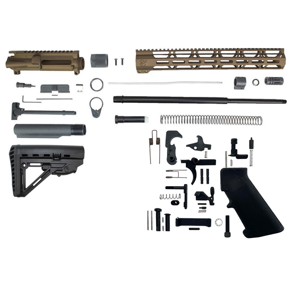 6.5 Grendel Type II 'Recon Series' **Burnt Bronze** 20" Nitride Builder Kit / 1:8 Twist Kit / 15" MLOK Handguard