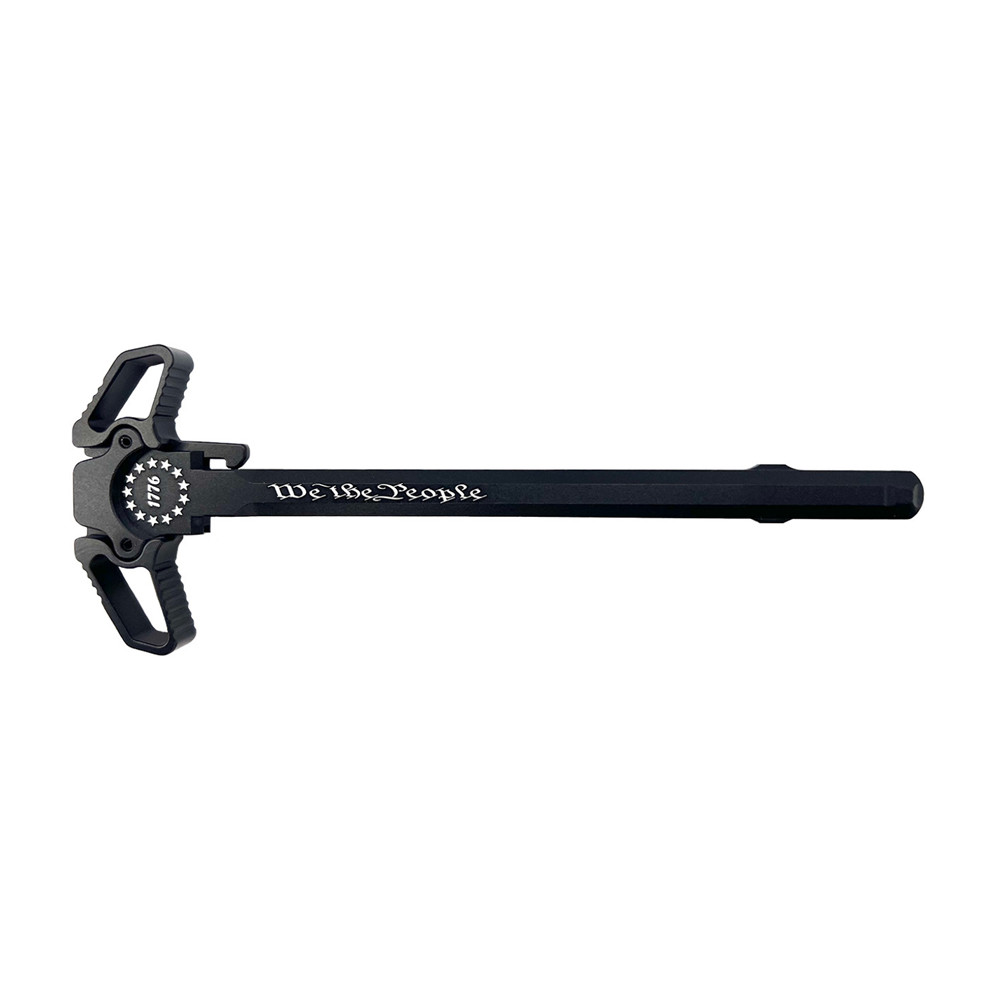 Custom Zaviar 05 AR-15 Black Ambidextrous Charging Handle "1776 We The People"