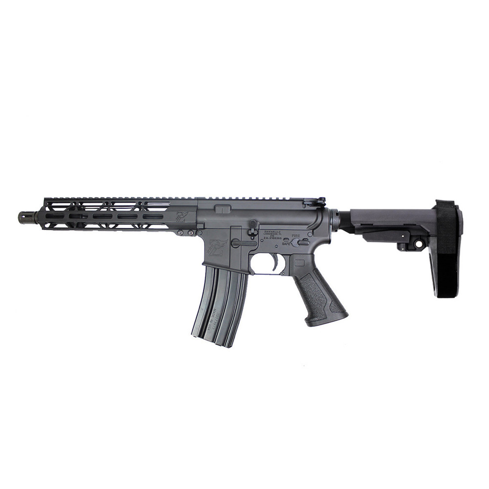 Zaviar Firearms 5.56 Nato 'Operator Series' 10.5" Nitride Complete Pistol / 1:7 Twist / SBA3 Brace / 10" MLOK Handguard 