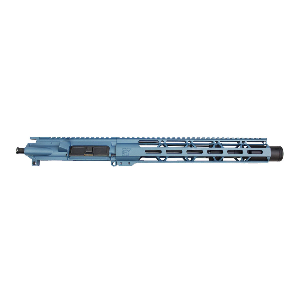 Zaviar Firearms 5.56 Nato 'Operator Series' 10.5" Nitride Upper Receiver / 1:7 Twist / 12" MLOK Handguard / Titanium Blue (Z54112-TB)