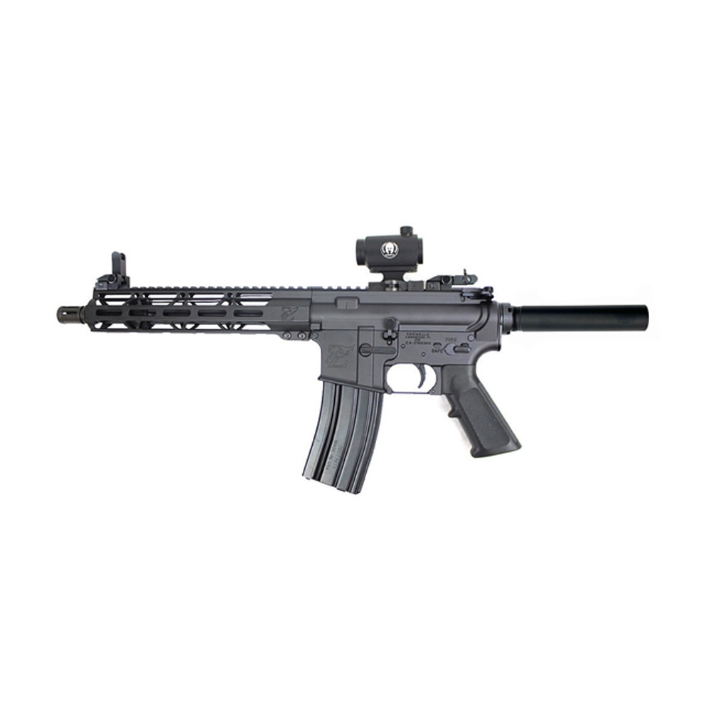 Zaviar Firearms 5.56 Nato 'Operator Series' 10.5" Nitride Complete Pistol / 1:7 Twist / 10" MLOK Handguard / Pistol Tube/ Red Dot Optic