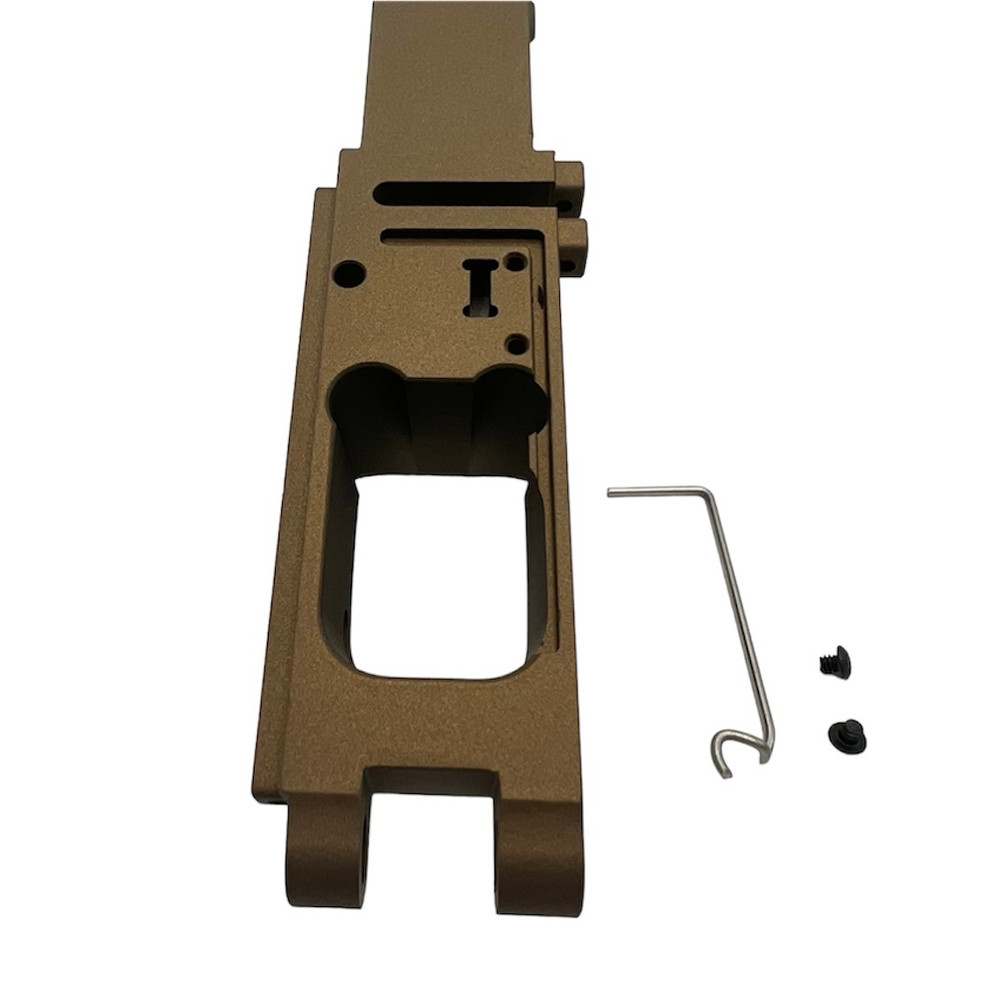 AR-9 Lightweight Billet 6061 Custom Cut ** BURNT BRONZE** 80% Lower Receiver
