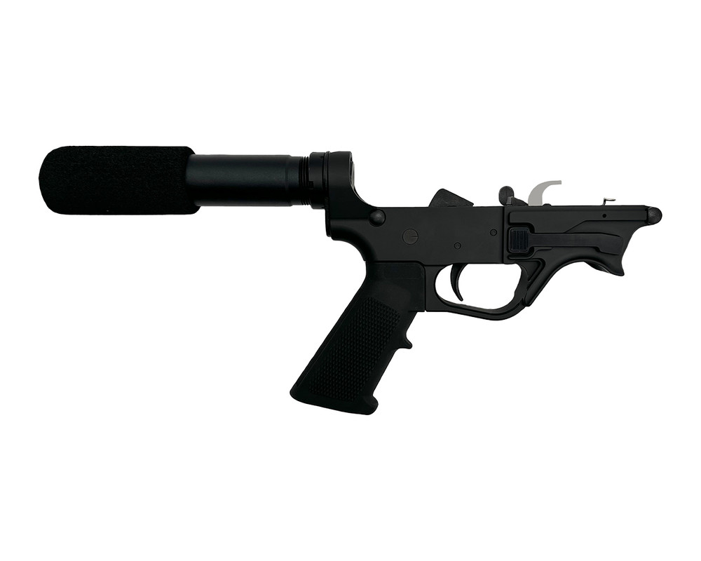 Zaviar Firearms AR-9 Black Cerakote Complete Lower Receiver with Pistol Tube/LSHO