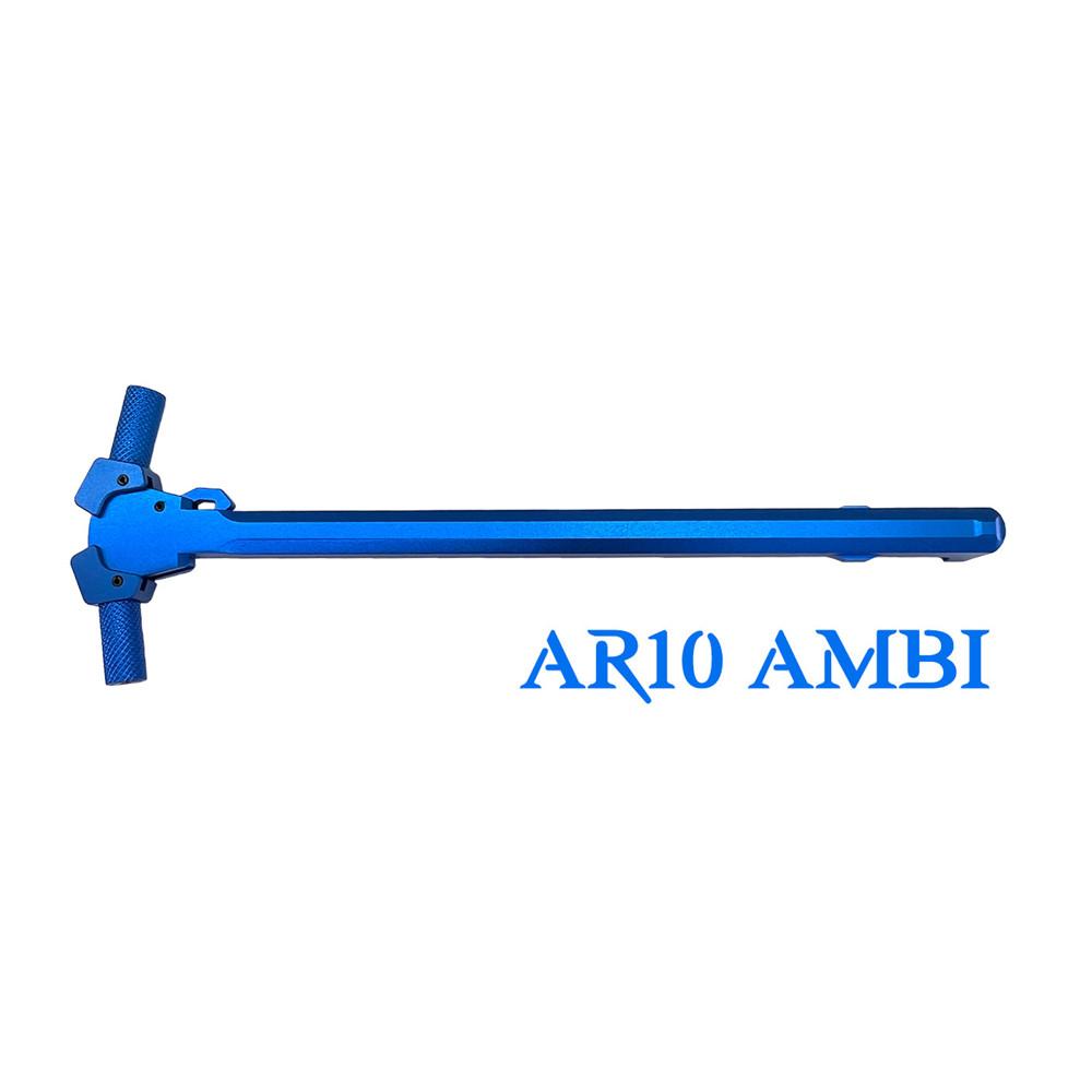 AR-10 Blue Ambidextrous Charging Handle