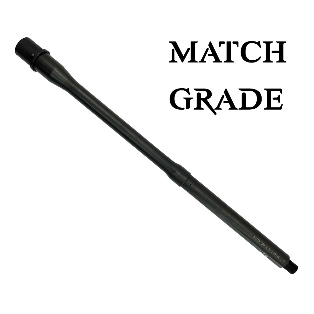 .223 Wylde 16" Nitride Match Grade Barrel  / 1:8 Twist / Mid Length / 1/2x28 Thread
