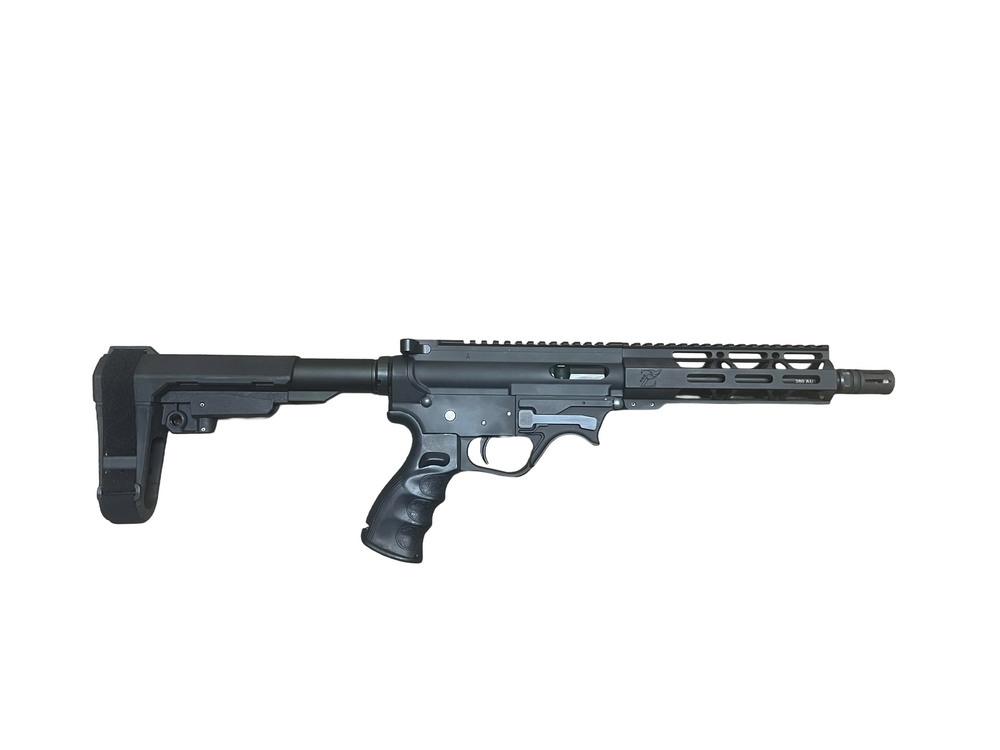 Zaviar Firearms .380 'Stinger Series' " Nitride Pistol / 7.5" Barrel / 1:16 Twist / 5" MLOK Handguard / BLK /  SBA3