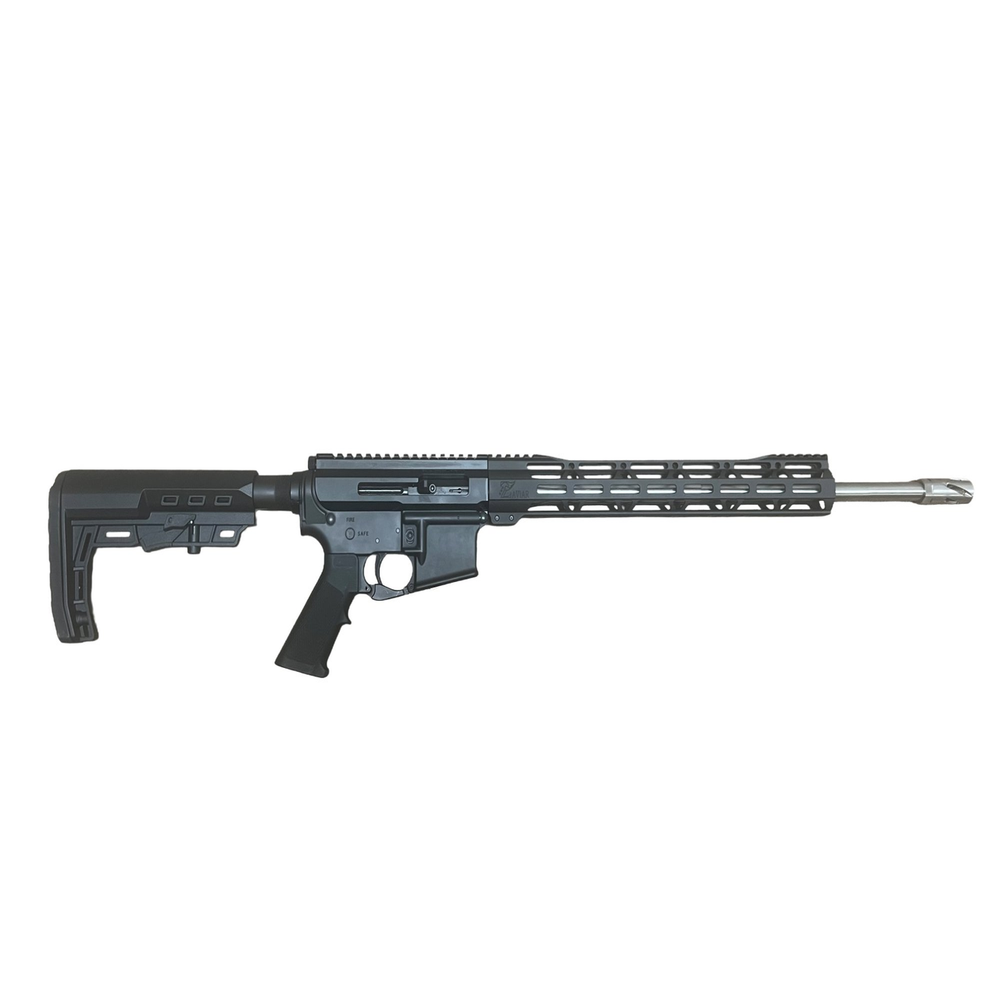 Zaviar .17HMR 18" Stainless Steel / Complete Rifle / 1:16 Twist / 15" Scalloped Handguard / Loki Stock / BLACK