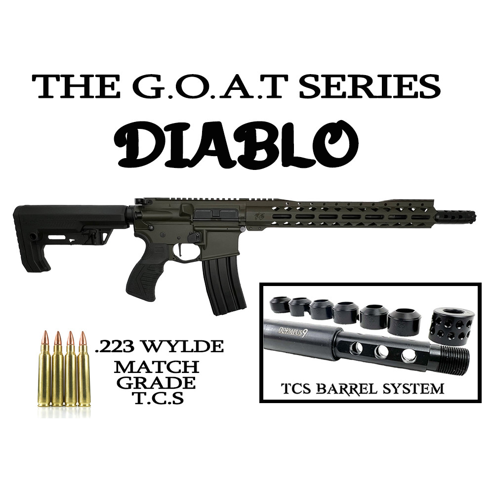 O G.O.A.T Series DIABLO / TCS Match Grade .223/5.56 Wylde 16