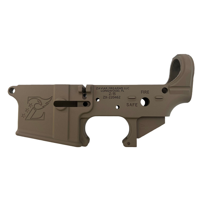 Zaviar FDE CERAKOTED MIL-SPEC AR15 Stripped Lower Receiver