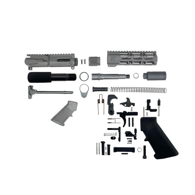 AR9 - ZAVIAR 9mm 'STINGER PDW SERIES' BUILDER KIT / 4.5"-5.5" NITRIDE 9MM / 1:10 TWIST / 7" MLOK HANDGUARD