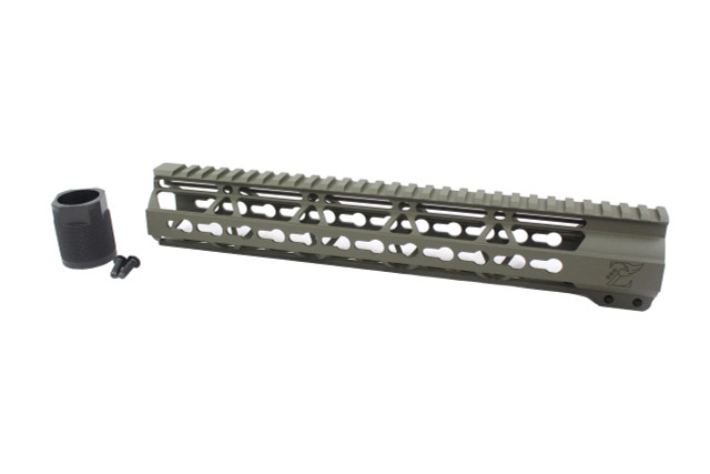 AR-15 **Magpul OD Green** Cerakoted 12" KeyMod Free-Float Handguard