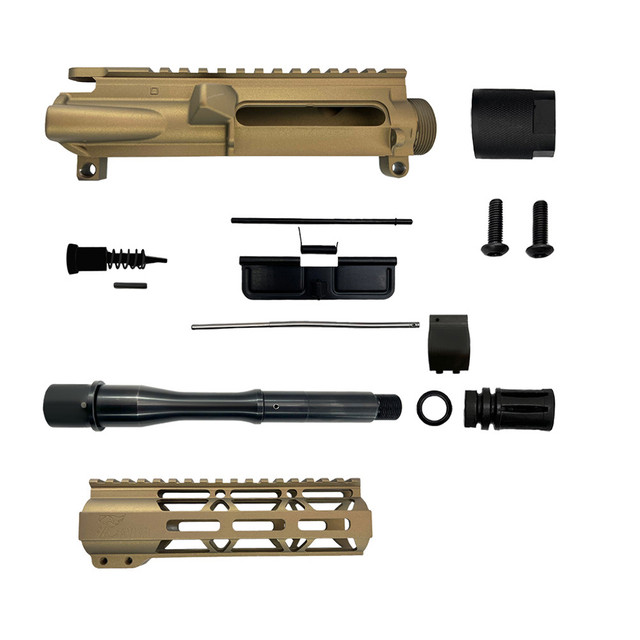 7.62 x 39 'Wolverine Series' Burnt Bronze 7.5" Nitride Upper Kit / 1:10 TWIST / 7" MLOK Handguard