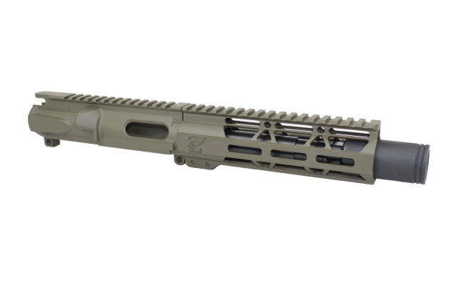 Z9 'Stinger PDW'  9mm Assembled Upper Receiver MAGPUL OD GREEN | 5.5" Barrel | 7" MLOK Handguard | Zaviar Flash Can Muzzle Device