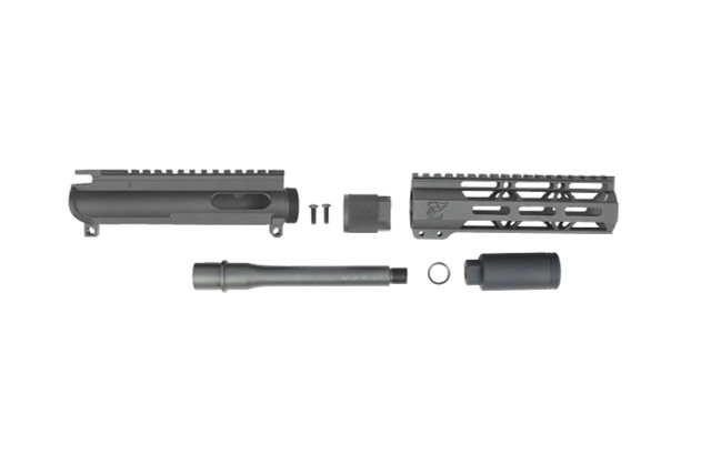 9mm 'Stinger Series' 7.5"- 8.5" Overall Nitride Upper Kit / 1:10 Twist / 7" MLOK Handguard (Z40429)