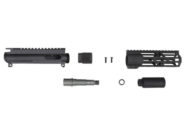 9mm 'Stinger Series' 3.5"- 4.5" Overall Nitride Upper Kit / 1:10 Twist / 6.5" MLOK Handguard (Z40578)