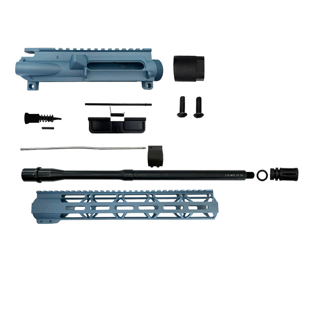 Zaviar Firearms 5.56 Nato 'Operator Series' 16" Titanium Blue Nitride Upper Kit / 1:8 Twist / 12" MLOK Handguard 