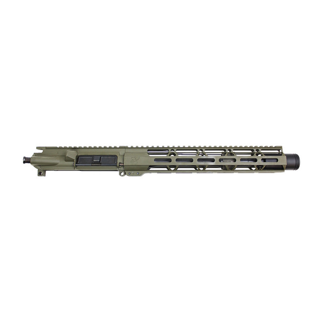 Zaviar Firearms 300AAC Blackout 'Special Ops Series' 10.5" Nitride Upper Receiver / 1:8 Twist / 12" MLOK Handguard / Adj. Gas Block/ OD Green 