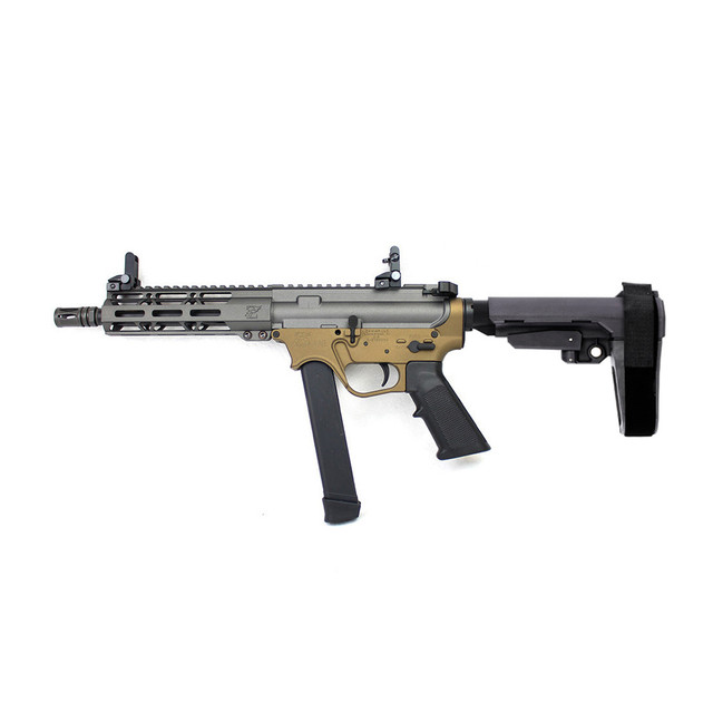 LIMITED EDITION Zaviar Firearms AR9 'Stinger Series' 7.5"- 8.5" Complete Dedicated Pistol / 1:10 Twist / 7" MLOK Handguard / SBA3 / Tungsten & Burnt Bronze